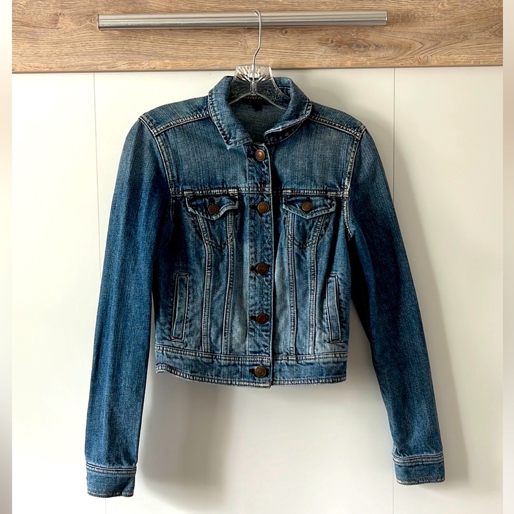 American Eagle Shrunken Denim Jacket.